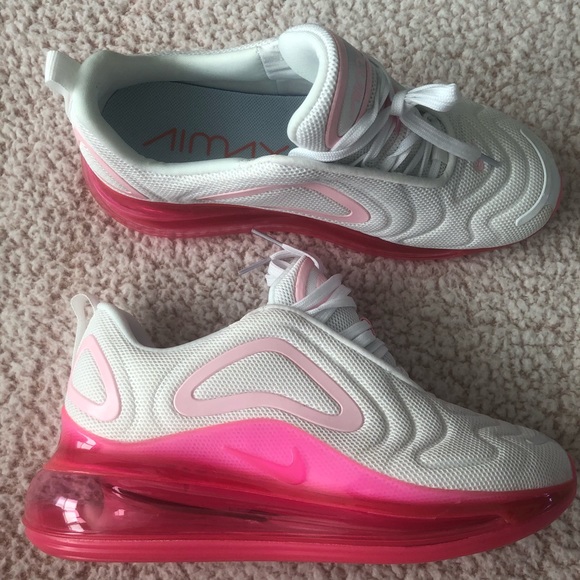 womens nike air max 720 white/pink rise/laser fuchsia womens nike air max 720 white/pink rise/laser fuchsia